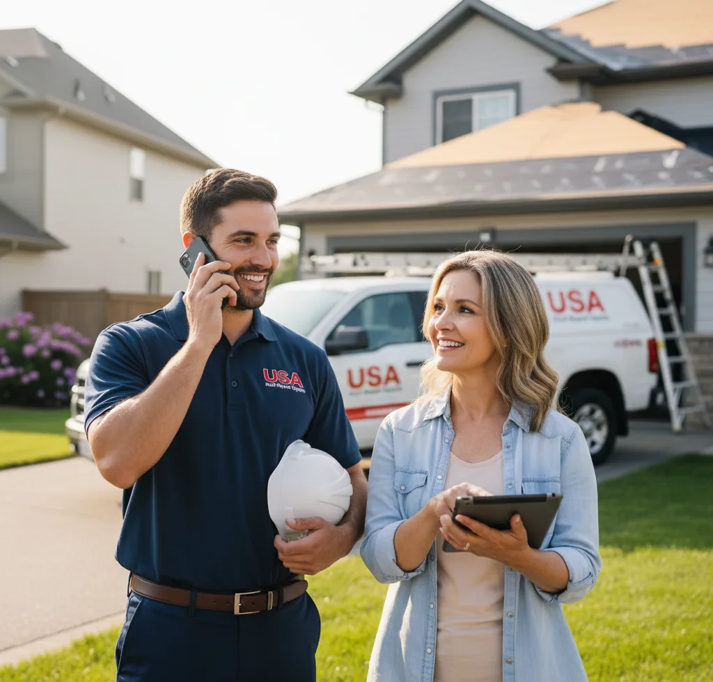 USA Roof Repair Experts customer support in Woodside